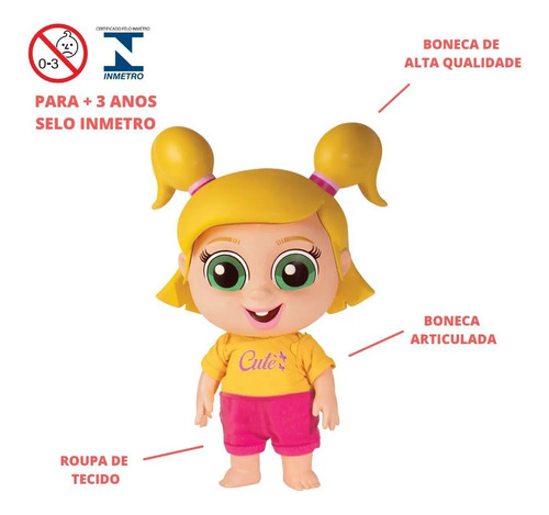 Boneca Sara Totoykids Falante Musical Desenho José Comilão