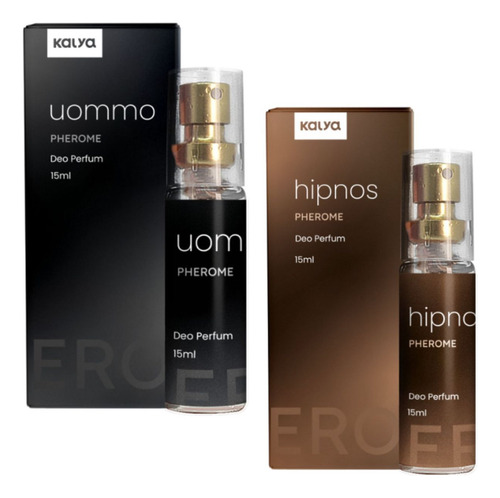 Perfume Masculino Para Atrair Mulher 15ml Kit Com 2 Unidades