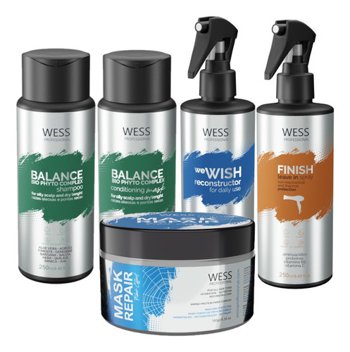 Wess Balance Sh+cd 250ml+wewish 260ml+mask 180g+finish 250ml