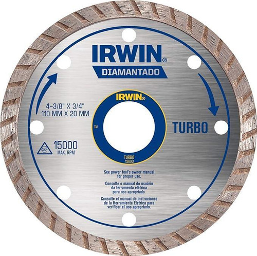 Disco Diamantado Turbo 110mm Iw13893 - Corte Em Concretos