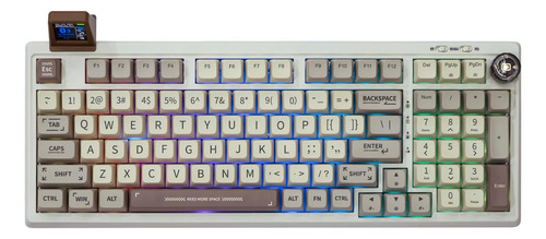 Teclado Mecánico Epomaker Rt100 Retro, Bt 5.0 / Usb-c