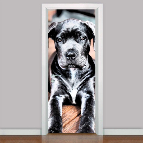 Adesivo Para Porta Animais Cachorro 01-83x210cm