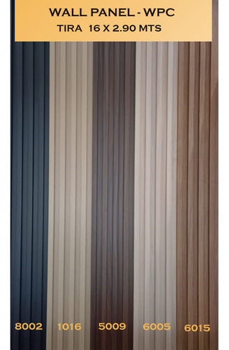 Revestimiento De Pared Wall Panel Varillado Pvc Wpc Cod 6015