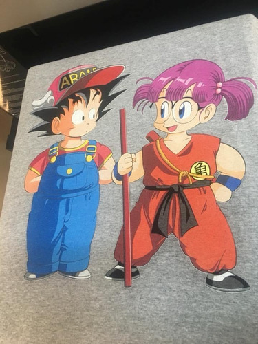 Dragon Ball Arale - Gris - Animacion - Polera- Cyco Records