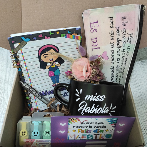 Regalos Personalizados Dia Del Maestro-box Feliz Dia Maestra