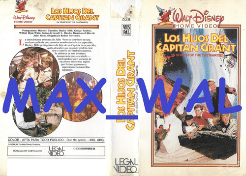 Los Hijos Del Capitán Grant Vhs Walt Disney Max_wal