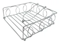 Comprar Servilletero Metal Cromado Cuadrado Porta Servilletas 18 Cm