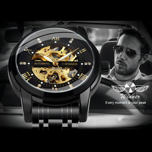 Reloj Mecánico T-Winner SLZg108 Negro