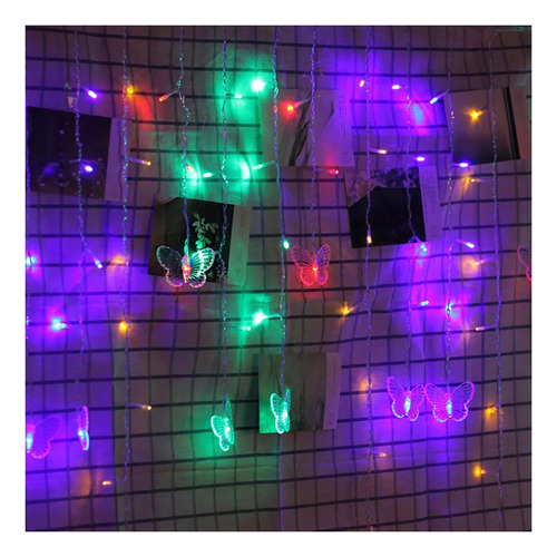Luzes De Cortina De Borboleta Usb Fairy String Lights (núcle