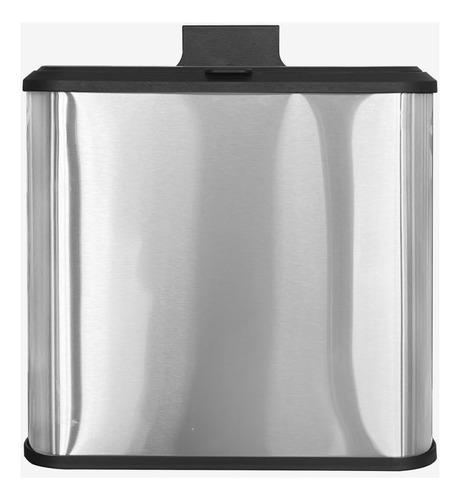 Bote De Basura Colgable Metálico De 5l Con Tapa Color Gris