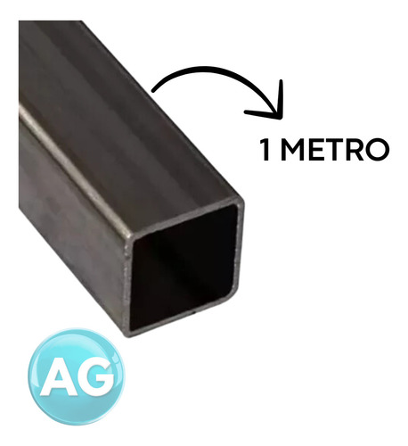 Barra Metalon 40x40 Tubo Quadrado Aço 1 Peça De 1m