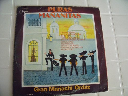 Lp Gran Mariachi Ordaz Puras Mañanitas