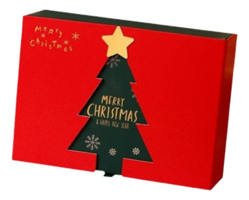 Caja De Regalo De Navidad, Envoltorio 20 Cm X 18 Cm X 8 Cm