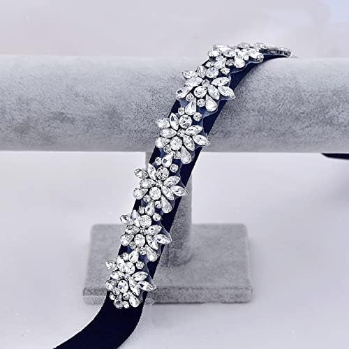 Trixy Cinturones De Vestir Elásticos Con Diamantes De Imitac