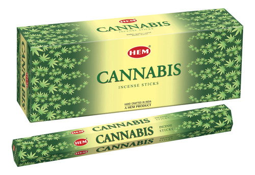 Caja De 6 Tubos Cannabis, De 0.7 Oz, Incienso De Dobladillo