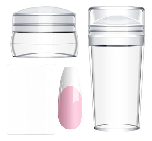 2 Set De Diseño Para Uñas Con Moldes Y Estampador 2 Piezas