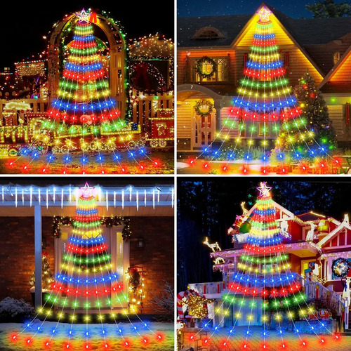 Luces Decorativas Led Solares Para Jardín De Navidad De 8 Mo