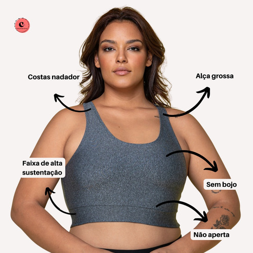 Top Deportivo De Talla Grande Sin Relleno Y De Alta