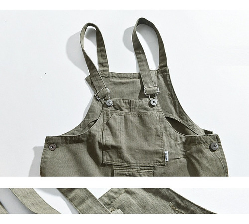 A Pantalon Cargo Hombre Suelto Retro Boyfriend Overol