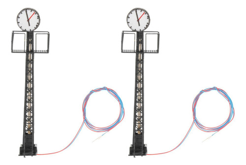 Nuevo Maqueta De 2 Piezas De Luces De Ferrocarril En Escala