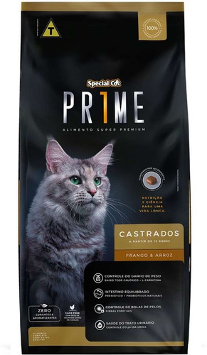 Ração Special Cat Prime Castrados Frango e Arroz 10,1kg