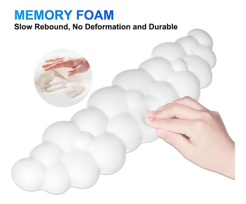 Almohadilla De Ratón De Teclado Nube- Mousepad Wrist Rest
