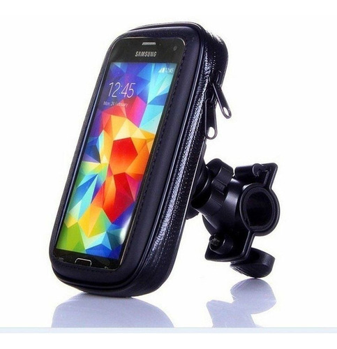 Suporte Capa De Celular Bike Impermeável 360º Cor Preto