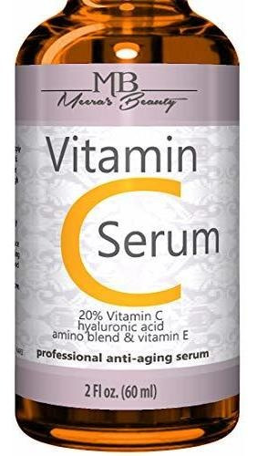 Double Sized (2 Oz) Pure Vitamin C Serum For Face 20% With H