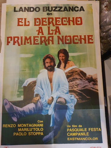 Afiche De Cine Original-2297-el Derecho A La Primera Noche