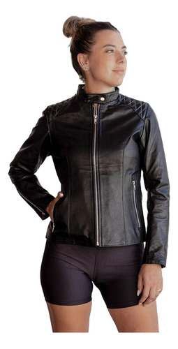 Campera 100% Cuero Vacuno De Mujer Talles Grandes Xs - 5xl