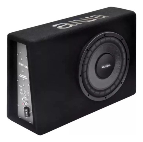 Subwoofer Amplificado Plano Aiwa Slim Para Auto 600w 