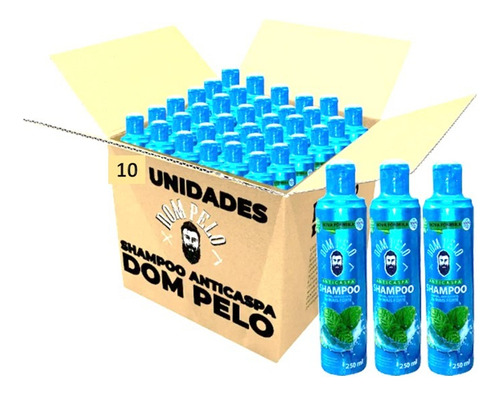 Kit 10 Shampoos Anticaspa Dom Pelo