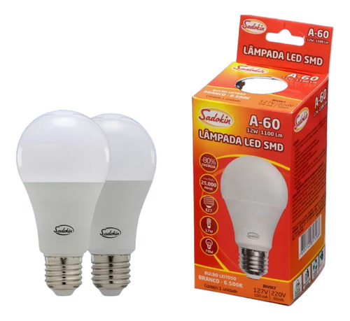 Lâmpada Led Bulbo 15w E27 Branco Neutro Bivolt Kit Com 10