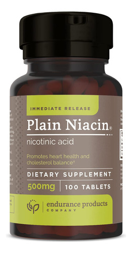 Endurance Products B3 Plain Niacin - 500 Mg De Vitamina B-3