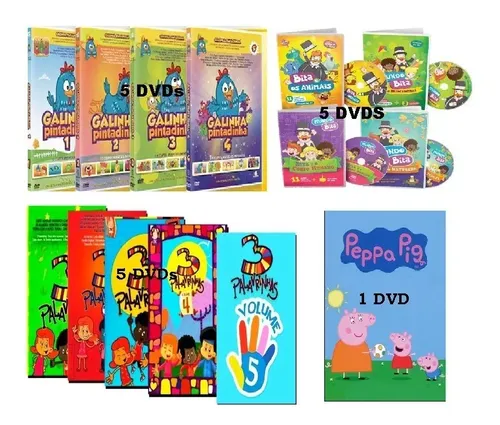 Kit Dvds Infantil - 16 Dvds Caixa Box - Envio Já | MercadoLivre
