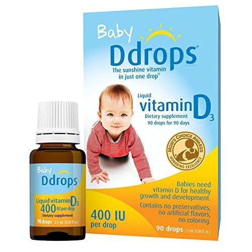 Ddrops Iu Gotas De Vitamina D3 Líquida Para Bebés, Eniqr