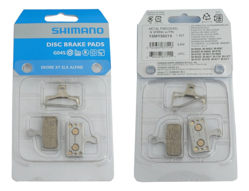 Pastillas De Freno Shimano Metal G04s (2u, En Blister)