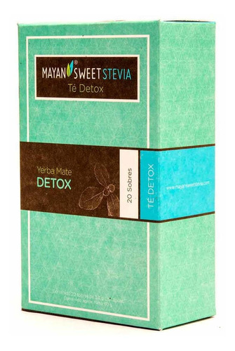 Té Mayan Sweet Stevia Verde Yerba Mate 20 Piezass