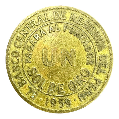 Perú - 1 Sol De Oro - Año 1959 - Km #222