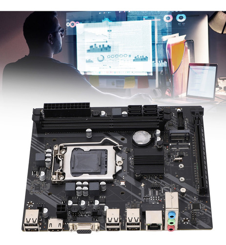 Placa Base H61m 1155 Pines Ddr3 Interfaz Hd De Doble Canal