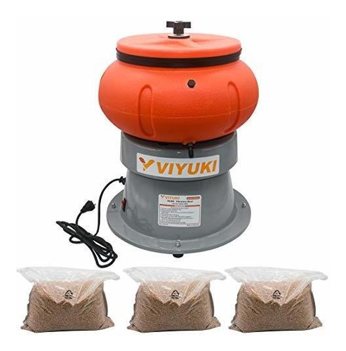 Viyuki Rock Tumbler Vaso Vibratorio De 18 Libras Para Pulir 