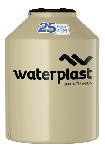 Tanque De Agua Waterplast Tricapa Color Crema 1000 Litros