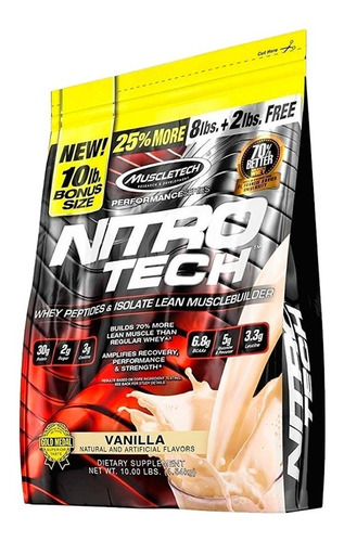 Whey Protein Muscletech Nitro Tech 10 Lb 