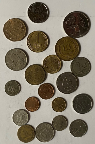 20 Monedas Paraguay Brasil Argentina Chile 869/4m