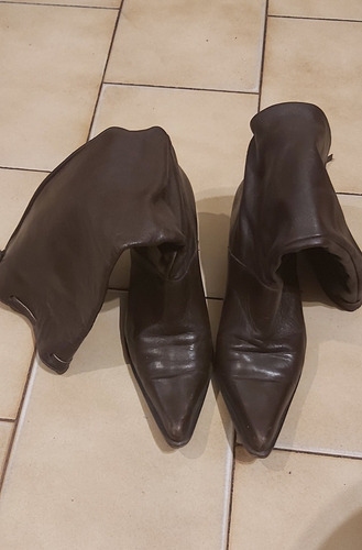 Botas De Cuero Taco Chino. Perfectas