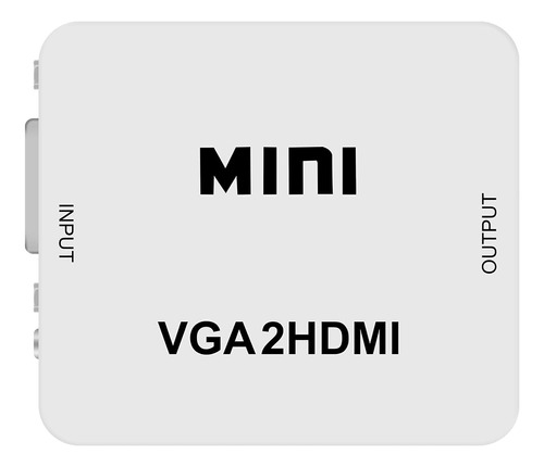 Mini Convertidor Adaptador De Vga  A Hdmi  Con Audio