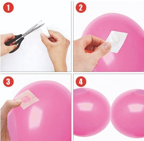 Set Arco Globos Blanco Y Dorado + Cinta +anudador 103 Piezas