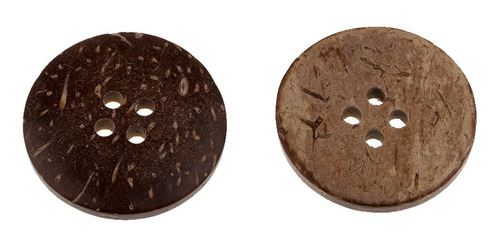 100 Piezas Botones Elegante De Concha De Coco Madera Color