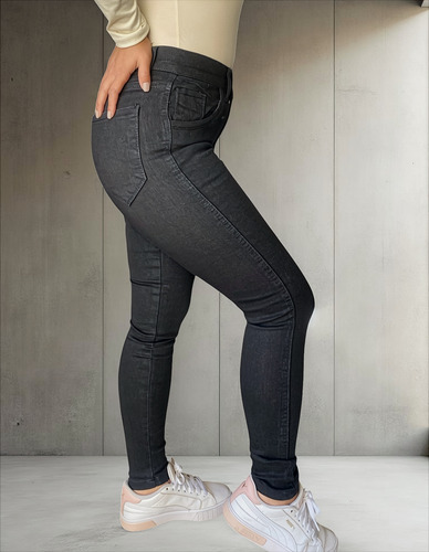 Jeans Basico Chupin Elastizado Calce Perfecto Mujer
