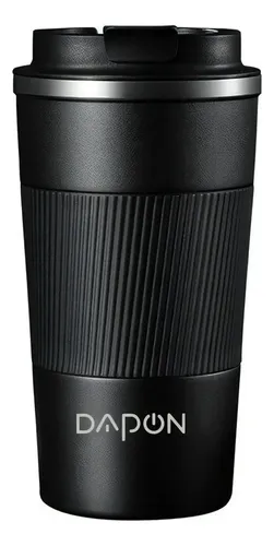 Copo Térmico Dapon 510ml Aço Inox Quente E Frio Cor Preto Logo